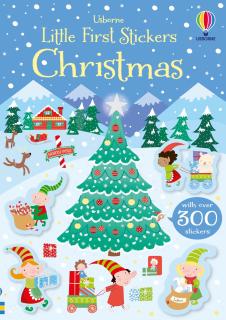 Carte de activitati   Little First Stickers Christmas  , format mic, 300 stickers, Usborne