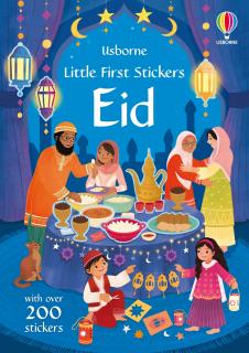 Carte de activitati   Little First Stickers Eid  , format mic, 200 stickers, Usborne