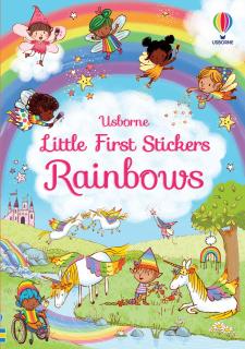 Carte de activitati   Little First Stickers Rainbows  , format mic, Usborne