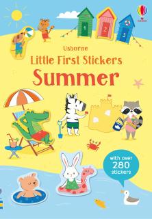 Carte de activitati   Little First Stickers Summer  , format mic, 280 stickers, Usborne