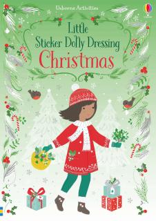 Carte de activitati   Little Sticker Dolly Dressing Christmas  , 200 stickers, format A5, Usborne