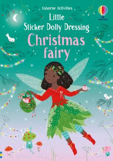 Carte de activitati   Little Sticker Dolly Dressing Christmas Fairy  , format A5, Usborne