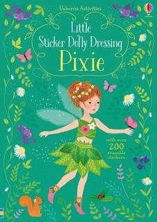 Carte de activitati   Little Sticker Dolly Dressing Pixie  , 200 stickers, format A5, Usborne