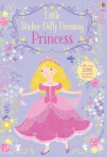 Carte de activitati   Little Sticker Dolly Dressing Princess  , 200 stickers, format A5, Usborne