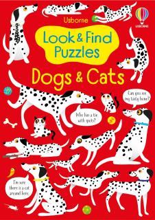 Carte de activitati   Look and Find Puzzles Dogs and Cats  , 4 ani+, Usborne
