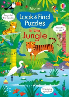 Carte de activitati   Look and Find Puzzles In the Jungle  , 4 ani+, Usborne