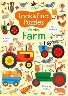 Carte de activitati   Look and Find Puzzles On the Farm  , 4 ani+, Usborne