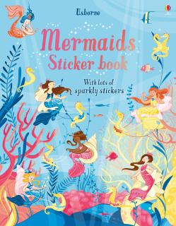 Carte de activitati   Mermaids Sticker Book  , sparkly, format A4, Usborne