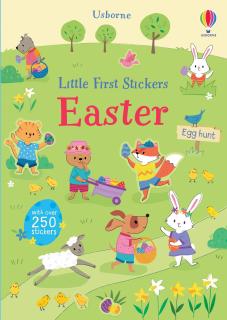 Carte de activitati Paste,   Little First Stickers Easter  , format mic, Usborne