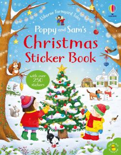 Carte de activitati   Poppy and Sam s Christmas Sticker Book  , 250 stickers, Usborne
