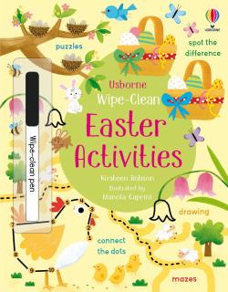 Carte de activitati scrie si sterge   Wipe-Clean Easter Activities  , reutilizabila, Usborne