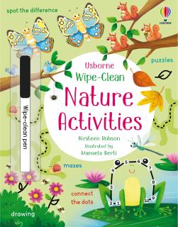 Carte de activitati scrie si sterge   Wipe-clean Nature activities  , reutilizabila, Usborne