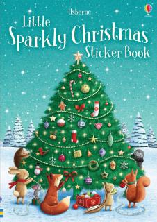Carte de activitati   Sparkly Christmas Sticker Book  , format mic, 200 stickers, Usborne