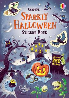 Carte de activitati   Sparkly Halloween Sticker Book  , 250 stickers, Usborne