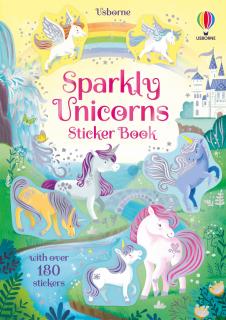 Carte de activitati   Sparkly Unicorns Sticker Book  , 180 stickers, Usborne