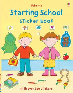 Carte de activitati   Starting School Sticker Book  , format A4, Usborne