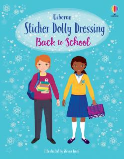 Carte de activitati   Sticker Dolly Dressing Back to School  , format A4, Usborne