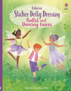 Carte de activitati   Sticker Dolly Dressing Ballet and Dancing Fairies  , format A4, Usborne