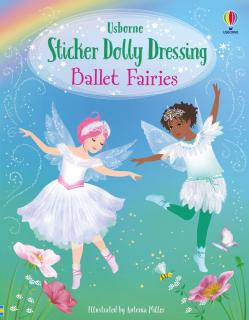 Carte de activitati   Sticker Dolly Dressing Ballet Fairies  , format A4, Usborne