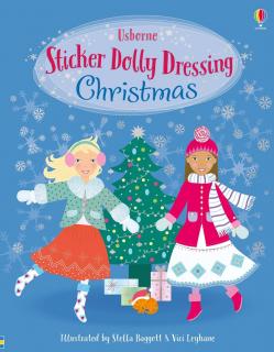 Carte de activitati   Sticker Dolly Dressing Christmas  , format A4, 600 stickers, Usborne