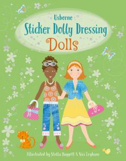 Carte de activitati   Sticker Dolly Dressing Dolls  , format A4, Usborne