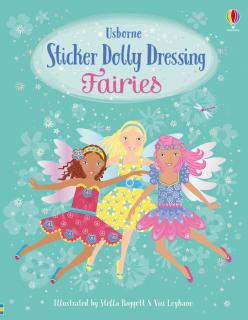 Carte de activitati   Sticker Dolly Dressing Fairies  , format A4, Usborne