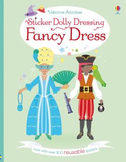 Carte de activitati   Sticker Dolly Dressing Fancy Dress  , format A4, Usborne