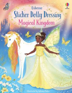 Carte de activitati   Sticker Dolly Dressing Magical Kingdom  , format A4, Usborne