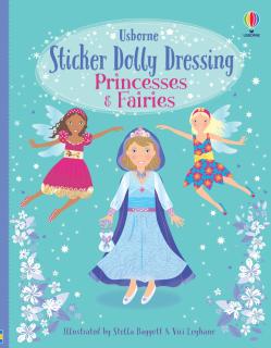 Carte de activitati   Sticker Dolly Dressing Princesses  Fairies  , format A4, 800 stickers, Usborne