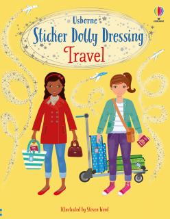 Carte de activitati   Sticker Dolly Dressing Travel  , format A4, Usborne