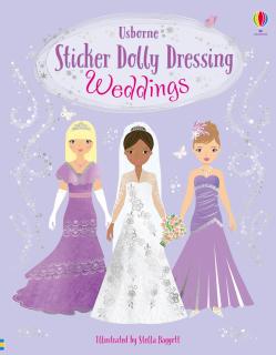 Carte de activitati   Sticker Dolly Dressing Weddings  , format A4, Usborne