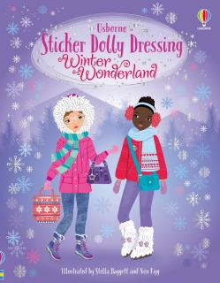 Carte de activitati   Sticker Dolly Dressing Winter Wonderland  , format A4, Usborne