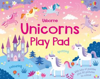 Carte de activitati   Unicorns Play Pad  , 3 ani+, Usborne