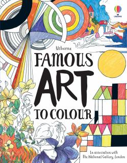 Carte de colorat   Famous Art to Colour  , 6 ani+, Usborne