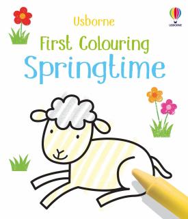 Carte de colorat   First Colouring Springtime  , Usborne