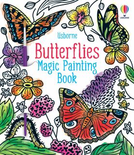 Carte de pictat cu apa   Butterflies Magic Painting Book  , Usborne