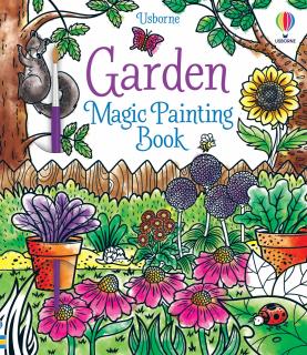 Carte de pictat cu apa   Garden Magic Painting Book  , Usborne