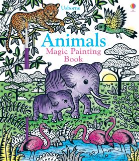 Carte de pictat cu apa   Magic painting book Animals  , Usborne