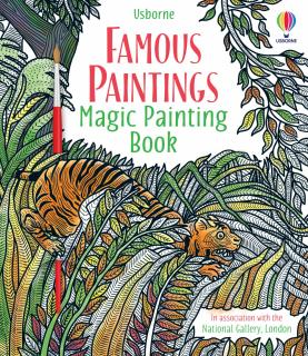 Carte de pictat cu apa   Magic painting book Famous Paintings  , Usborne