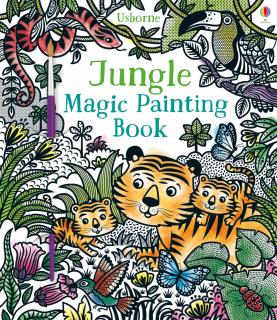 Carte de pictat cu apa   Magic painting book Jungle  , Usborne