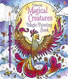 Carte de pictat cu apa   Magic painting book Magical Creatures  , Usborne