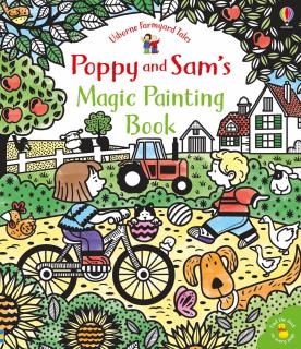 Carte de pictat cu apa   Magic painting book Poppy and Sam  , Usborne