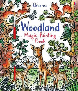 Carte de pictat cu apa   Magic painting book Woodland  , Usborne