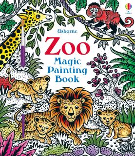 Carte de pictat cu apa   Magic painting book Zoo  , Usborne