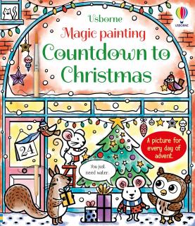 Carte de pictat cu apa   Magic painting Countdown to Christmas  , Usborne