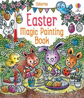 Carte de pictat cu apa Pastele,   Easter Magic Painting Book  , Usborne