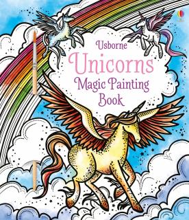 Carte de pictat cu apa   Unicorns Magic Painting Book  , Usborne