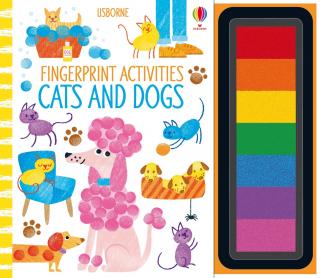 Carte de pictat cu degetele   Fingerprint activities Cats and dogs  , Usborne