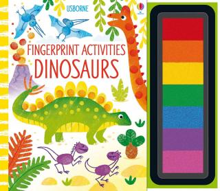 Carte de pictat cu degetele   Fingerprint activities Dinosaurs  , Usborne