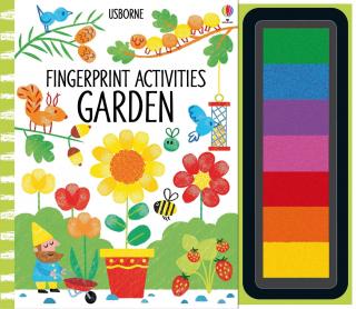 Carte de pictat cu degetele   Fingerprint activities Garden  , Usborne